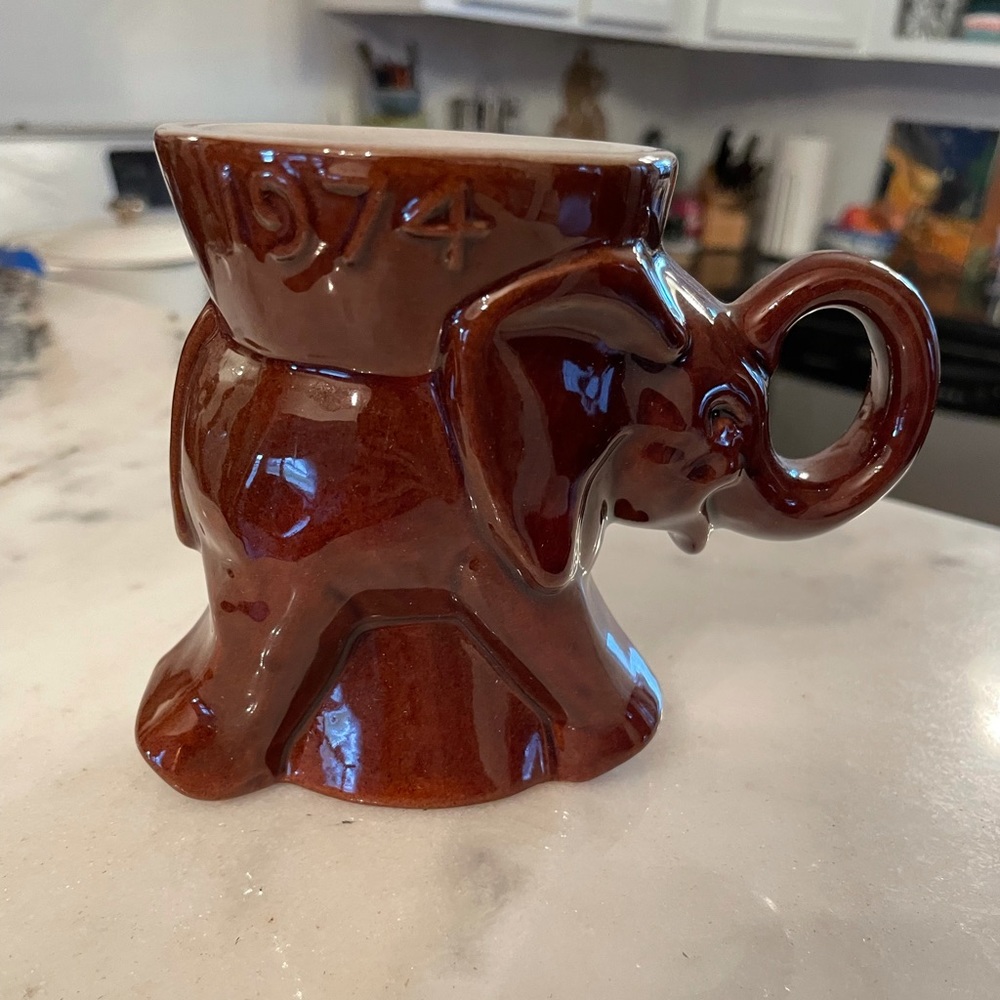 Elephant GOP Frankoma 1974 mug